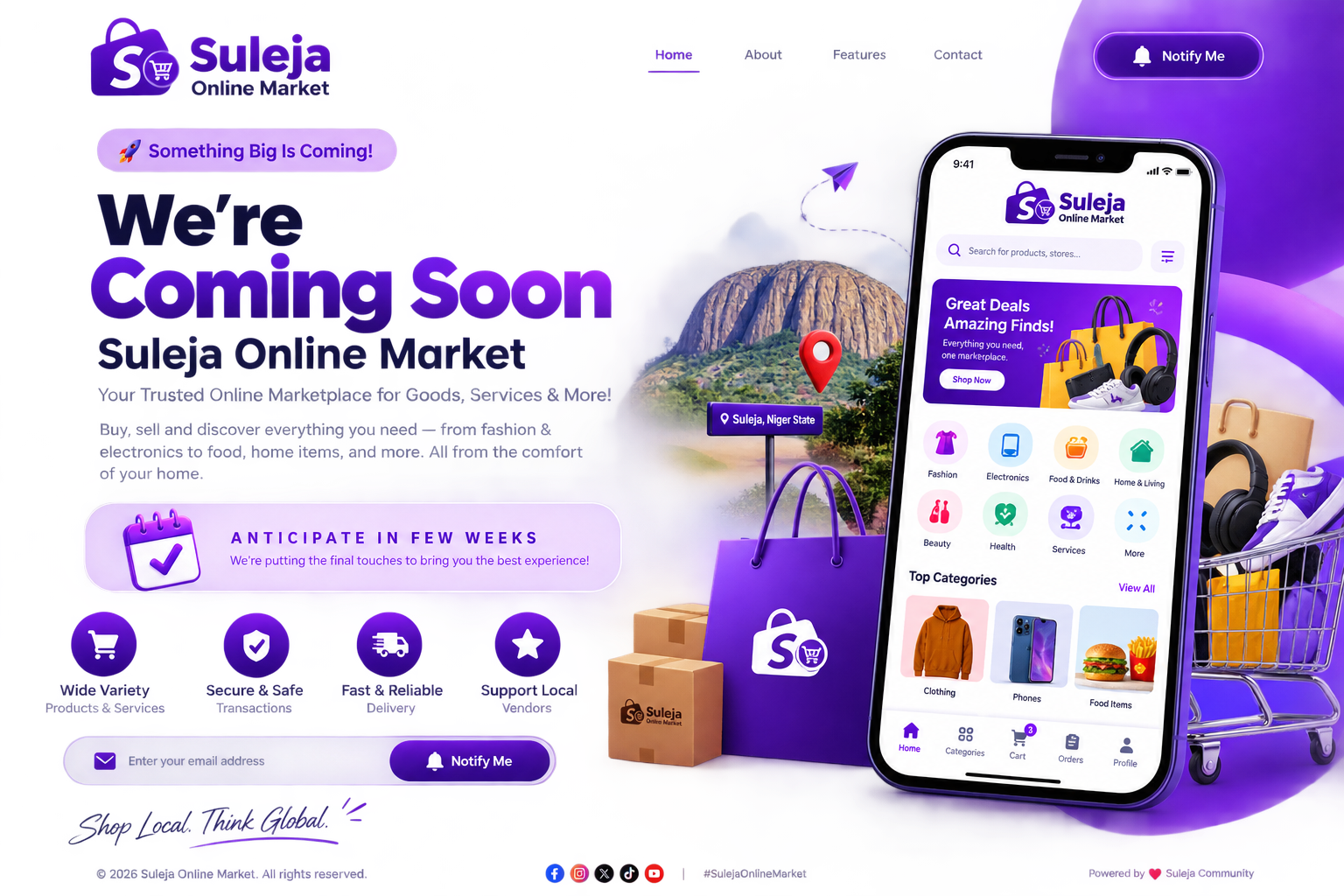 Suleja Online Market coming soon — anticipate in few weeks